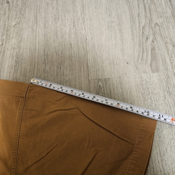 Carhartt Tan Short Sleeve Button Down Shirt Men's Size Large - Picture 9 of 9